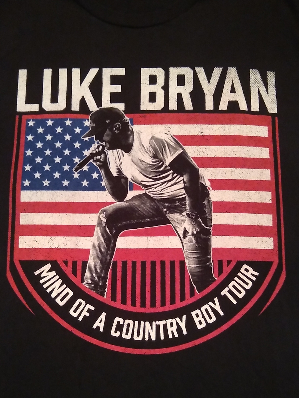 Luke Bryan Black Graphic Tour T-Shirt - Mind of a Country Boy